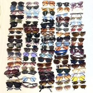  Junk sunglasses 100 point and more set sale RayBan Gianni Versace etc. together large amount set sunglasses men's lady's 