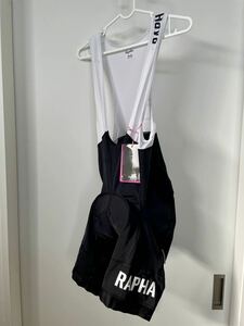 【送料無料】Rapha ラファ PRO TEAM プロチーム TRAINING BIB SHORTS トレーニングビブショーツ Mサイズ Black/White 美品