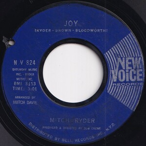 Mitch Ryder Joy / I'd Rather Go To Jail New Voice US N V 824 206443 SOUL ソウル レコード 7インチ 45