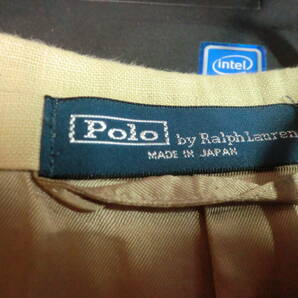 ④ Polo by Ralph Lauren 麻100% ジャケット イエローベージュ サイズ不明の画像6