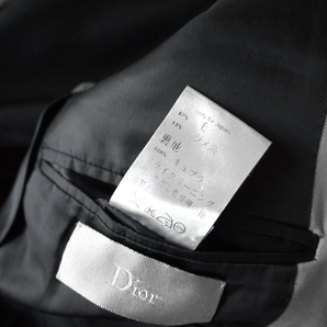 正規品 傑作 ディオールオム DIOR HOMME ウールギャバジン セットアップスーツ ジャケット パンツ スラックスの画像5