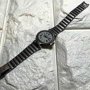 dunhill ダンヒル ミレニアム デイト クォーツ 腕時計 白文字盤 ステンレススチール の画像2