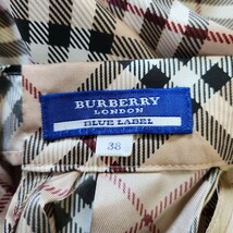 美品 バーバリー【ノバチェック 着丈104cm マキシ ドッキング ワンピース リボン 38 M相当】BURBERRY BLUELABEL ワンピース ブルーレーベル_画像9