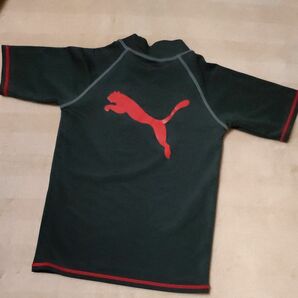 プーマ PUMA ラッシュガード ブラック 半袖 Tシャツ ハイネック 水着 水泳