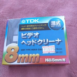 TDK 8mm ビデオヘッドクリーナー 湿式 8ミリ Hi8/8mm用 8CW-22の画像1