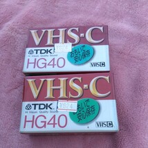 TDK HG 40分/120分(3倍モード)◆VHS C 未使用 未開封 デッドストック ビデオテープ_画像1