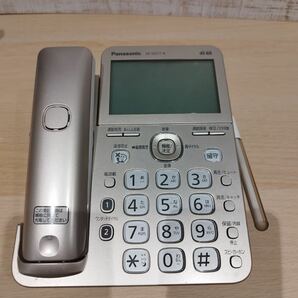 【固定電話】Panasonic デジタルコードレス電話機 RU・RU・RU VE-GD77-N シャンパンゴールド SDカード対応 通電確認済みの画像3