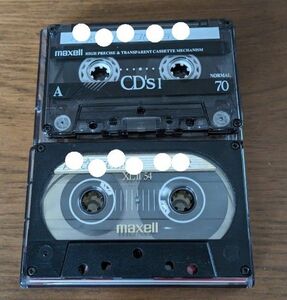 カセットテープ maxell　ハイポジ　２本