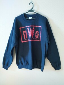 GILDAN NWO new world order スウェット トレーナー 黒 赤 wcw プロレス 古着 アメリカ ホーガン ナッシュ ホール ムタ 蝶野 新日