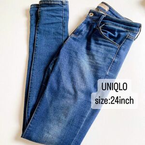 UNIQLO ユニクロ　ウルトラストレッチジーンズ　ブルー　24inch 087506