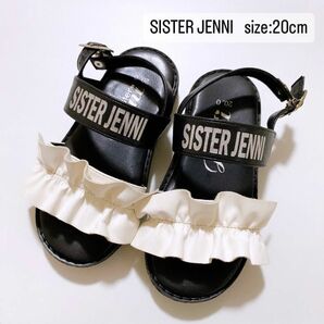 SISTER JENNI レザーフリルサンダル　20cm