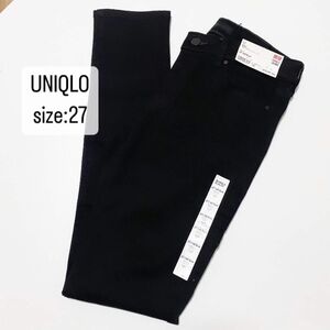 UNIQLO WOMEN ウルトラストレッチジーンズ　超伸縮スキニー　ブラック　27インチ　新品　404562