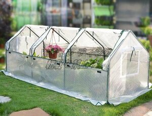  home use PE material plastic greenhouse greenhouse simple greenhouse vinyl greenhouse .. house green house steel pipe gardening raising seedling small size cold measures 