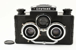 激レア＊SPUTNIK STEREO CANERA T-22 75mm F4.5 Stereo Film Camera ステレオ フィルムカメラ スプートニク