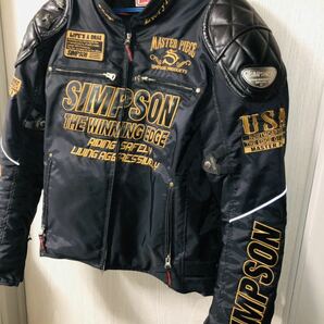 SIMPSON プロテクター肩、肘、胸、背、標準装備 脱着式防寒インナー付き Rider's Jackets NORIXシンプソンジャケットの画像3