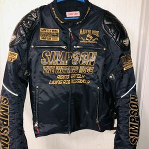 SIMPSON プロテクター肩、肘、胸、背、標準装備 脱着式防寒インナー付き Rider's Jackets NORIXシンプソンジャケットの画像1