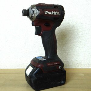 ◆ごえん堂◆中古品◆makita マキタ◆充電式インパクトドライバ　【TD171D】18V　おまけバッテリ(BL1860)付き　赤◆8