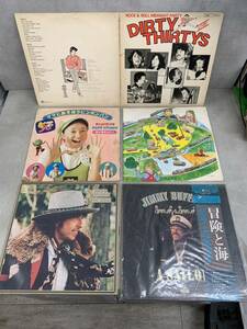 r0416-04★レコードLP まとめて５枚セット 洋楽ポップス ロック ボブディラン DESIRE 欲望 DIRTY THIRTYS ジミーバフェット ピンポンパン