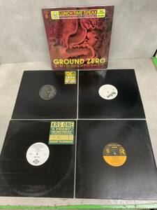 r0416-20★レコードLP まとめて５枚セット HIPHOP ハウス ロック ポップス LUNCH TIME SPEAX GROUND ZERO ランチタイムスピークス DJ MURO