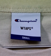 【広尾店】 ダブルタップス×チャンピオン WTAPS×Champion ロンT 長袖シャツ メンズ クリーム コットン size:S 【13763】_画像5