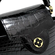 【広尾店】ルイヴィトン LOUIS VUITTON カプシーヌ ミニ ハンドバッグ ショルダーバッグ クロコダイル 黒 ノワール N93429 【13703】_画像5