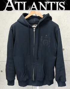 CHROME HEARTS 銀座店 クロムハーツ オールド フォティ 裏地サーマル ジップ パーカー 長袖 メンズ size:M ネイビー 94550