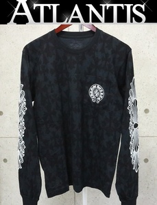 CHROMEHEARTS 銀座店 クロムハーツ 新品 総クロスプリント フローラルクロス ロンT 長袖 メンズ size:XL 黒 94770