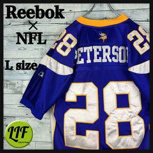 Reebok NFL Full Emelcodery Vikings с коротким рукавом рубашкой красоты L Beauty L Beauty L