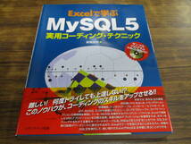 G105【Excelで学ぶMySQL5実用コーティング・テクニック】CD-ROM付/2007年3月6日初版発行 帯付_画像1