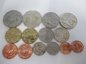 オーストラリア 硬貨 エリザベスⅡ女王 古銭 おまとめ 詳細不明 激安1円スタート