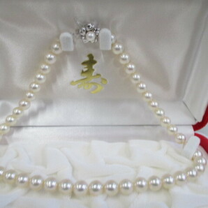 真珠 パール ネックレス 留め具K14WG 8.1～8.2 40ｃｍ 激安1円スタートの画像10
