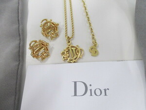 Christian Dior ディオール ネックレス / ペンダント セット ゴールド色 アクセサリー 激安1円スタート