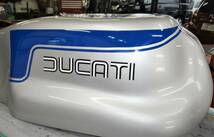 ベベル専門店☆DUCATIイモラタンク純正仕様ステッカー黒2本線(白入り)ベベル750SS/900SSブルーシルバーMADE IN ITALY付(3枚）_画像4