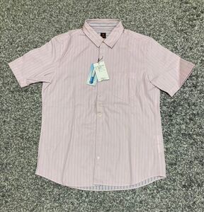 未使用　半袖ワイシャツ　タケオキクチ　ピンク系　L Lサイズ