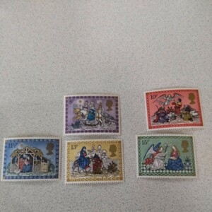 イギリス　クリスマス切手 1979 使用済　5種