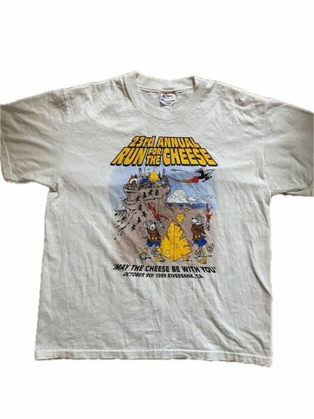 （激レア）90s Hanes企業ロゴTシャツ