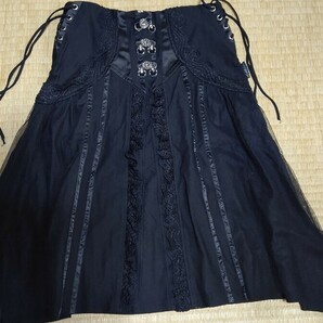 オッズオネスト OZZ ONESTO スカート コルセット ブラック レース 金具飾り 美品 ゴスロリの画像7