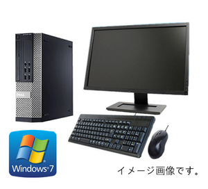 中古パソコン デスクトップ Windows 7 Office付 22型液晶セット DELL Optiplex 3010 OR 7010 Core i5 第三世代 3470 3.2G メモリ4G HD500GB