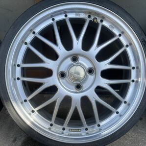 K-BREAK リリス M-ZERO1 17×6.0J+45 シルバー リムポリッシュ 165/40R17 ハンコックタイヤ付き 4本セットの画像3