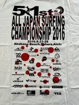 日本サーフィン連盟　2016年　NSA 大会Tシャツ　2枚セット　非売品　選手限定_画像2