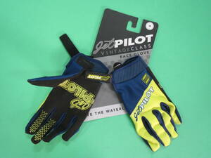 ★☆ JETPILOT Vintage Race Glove ヴィンテージレースグローブ Navy/Yellow Mサイズ 新品 ★☆