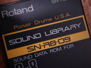 Roland SOUND LIBRARY SN-R8-09 Power Drums USA operation check ending 