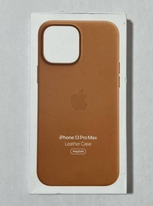 ☆新品Apple純正 iPhone 13 Pro Max レザーケース（ゴールデンブラウン　明るい茶色です）☆