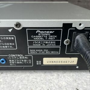 1円 美品 動作品 カセットテープ デッキ Pioneer パイオニア T-RS7 良品 売り切りの画像3