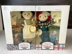 未使用 ラガディ Raggedy アン&アンディ Ann & Andyペア BOOK 本 セット 人形 applause アプローズ ヴィンテージ 限定品 ナンバー入 希少