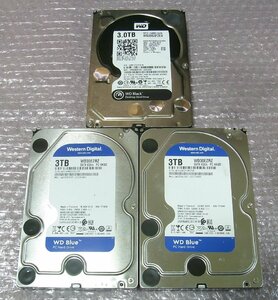 B39237 O-04061 3.5インチ HDD 3TB 3個セット 判定正常