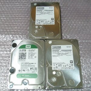 B39147 O-04153 3.5インチ HDD 3TB 3個セット 判定正常