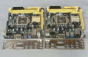 B39222 O-03076 ASUS H87I-PLUS LGA1150 マザーボード 2枚セット ジャンク