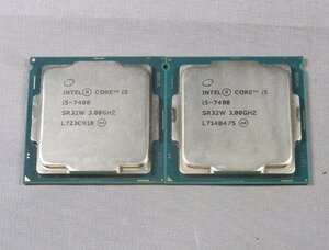 B39212 O-03124 intel Core i5-7400 LGA1151 CPU 2個セット 動作品