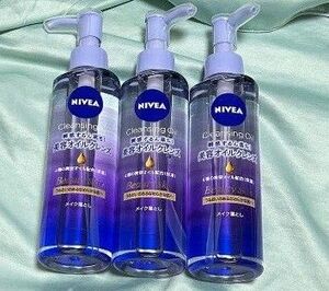 NIVEA　ニベア　美容オイルクレンズ　クレンジングオイル　ビューティースキン　メイク落とし　195ml　　3本セット